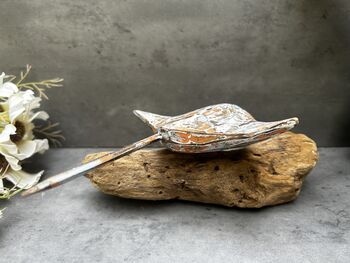 Multi Coloured Wooden Stingray On Teak Root Stand Gift, 6 of 12