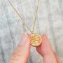 Personalised Gold Plated Steel Zodiac Pendant Necklace, thumbnail 1 of 12