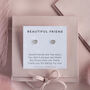Friend Earring Studs, thumbnail 5 of 7