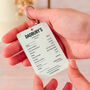 Personalised Metal Photo Funny Keyring For Dad, thumbnail 4 of 6