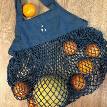 Personalised Organic Cotton Mesh Grocery Bag, 4 of 8