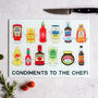 Funny Condiments Chopping Board, thumbnail 4 of 6