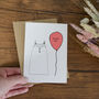 Thank You Fox Card With Balloon, thumbnail 1 of 3