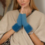 Fluffy Cuff Fingerless Gloves Alpaca Wool Blend – Four Colourways, thumbnail 6 of 12