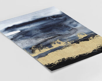 Watercolour Blue And Gold No.One, 7 of 7