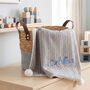 Personalised Dusty Pink Pom Pom Baby Blanket, thumbnail 10 of 12