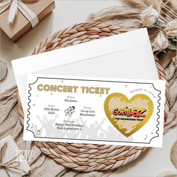 Concert Ticket, Surprise Scratch To Reveal Concert Ticket, 5 of 10