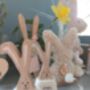 Wooden Bunny In Heart And Flower Design, thumbnail 4 of 4
