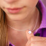 Girl's Personalised Sterling Silver Initial Necklace, thumbnail 1 of 6