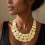 Roman Chunky Gold Statement Necklace, thumbnail 1 of 6
