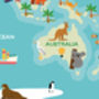 Personalised Animal World Map Print, thumbnail 2 of 6