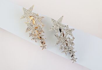 Encrusted Cluster Star Hair Clip, 3 of 4