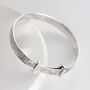 Sterling Silver Baby Christening Bangle, thumbnail 2 of 9