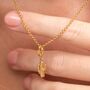 18ct Gold Cactus Charm Necklace, thumbnail 1 of 5