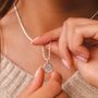 Engraved Sterling Silver Manifest Energy Necklace, thumbnail 1 of 7