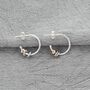 21st Birthday Infinity Ring Hoop Earrings, thumbnail 2 of 8