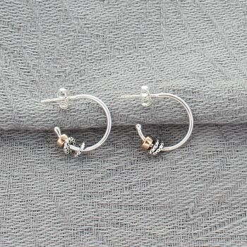 21st Birthday Infinity Ring Hoop Earrings, 2 of 8
