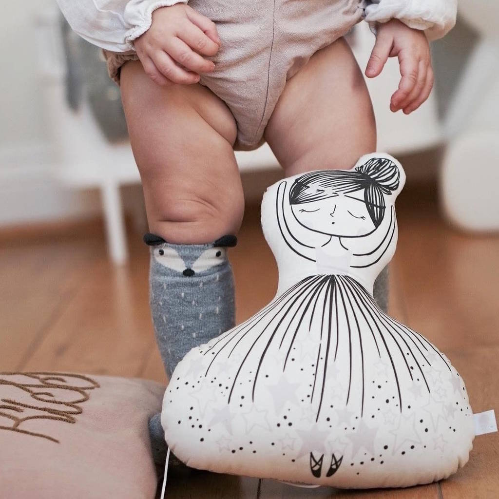 Image of Ballerina Doll Pink Cushion Music Box