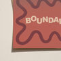 Boundaries Typography Print, thumbnail 4 of 8