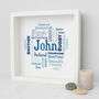 Personalised Birthday Word Art Gift For Him, thumbnail 1 of 5