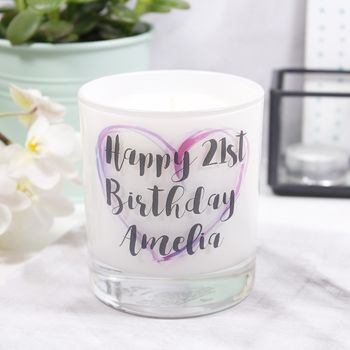 Personalised Birthday Luxury Scented Candle, 2 of 7