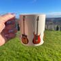 Ceramic Mug With Guitars, thumbnail 3 of 3