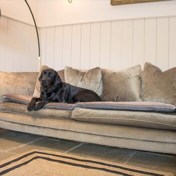 Lords And Labradors Luxury Velvet Sofa Topper, 6 of 6