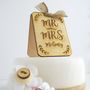 Personalised Wooden Wedding Cake Topper, thumbnail 1 of 7