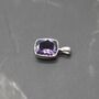 Amethyst Pendant Necklace: Sterling Silver, thumbnail 5 of 7