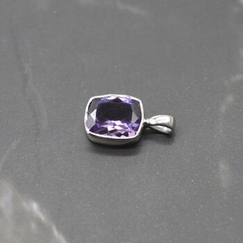 Amethyst Pendant Necklace: Sterling Silver, 5 of 7