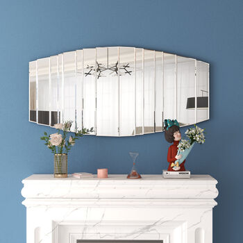 55 X110 Cm Wall Mirror Curved Flat Splicing Accent Mirror, 7 of 8