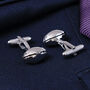 Rugby Ball Cufflinks, thumbnail 2 of 5