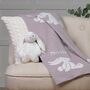 Personalised Beige Bashful Blanket And Bunny Baby Set, thumbnail 4 of 7