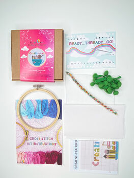 Creativi Tea Cross Stitch Kit, 5 of 7