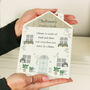 Personalised Love Makes A Home Wooden House Ornament, thumbnail 1 of 6