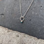 Tiny Silver Gemstone Necklace, thumbnail 2 of 10