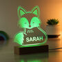 Personalised Fox LED Night Light, thumbnail 5 of 12