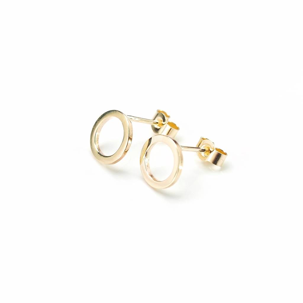 Solid Gold Ring Studs By Nicola Hurst Designer Jewellery ...