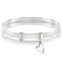 Personalised Sterling First Diamond Christening Bangle, thumbnail 3 of 7