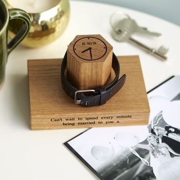 Personalised Time And Date Of Birth Watch Stand, 3 of 12