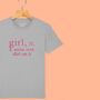 'Girl: Noise With Dirt' Definition T Shirt For Girls, thumbnail 3 of 12