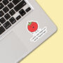 Pack Of Three | 'I Love You From My Head Tomatoes' | Novelty Sticker, thumbnail 2 of 3