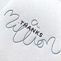'Thanks A Million' Letterpress Thank You Card, thumbnail 3 of 3