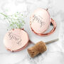 Personalised Round Rose Gold Plated Compact Mirror, thumbnail 4 of 5