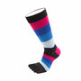 Essential Men Fashion Stripy Cotton Toe Socks, thumbnail 1 of 6
