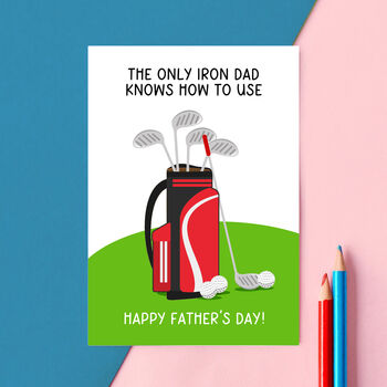 Funny Golf Father's Day Card, 2 of 3