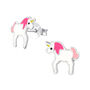 Magical Unicorn Sterling Silver Earrings, thumbnail 3 of 8