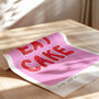 Eat Cake Hand Painted Art Print, thumbnail 3 of 5