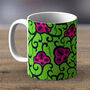 Green And Purple Kitenge Print Fabric Mug 35, thumbnail 1 of 2
