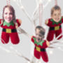 Personalised Elf Christmas Tree Decoration, thumbnail 5 of 8